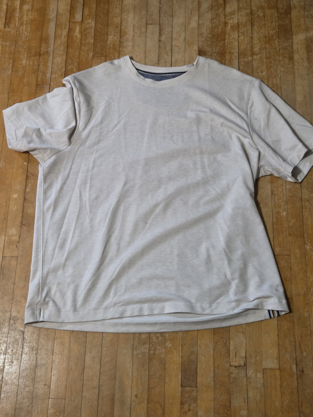 Lands' End Short Sleeve Crew Tee — Off White